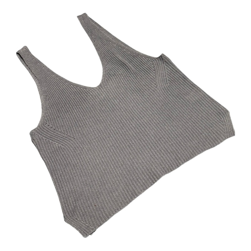 Gentle Fawn Lisette Tank Top Knit Small Indigo Blue V-Neck Side Slits Spring - Picture 11 of 11